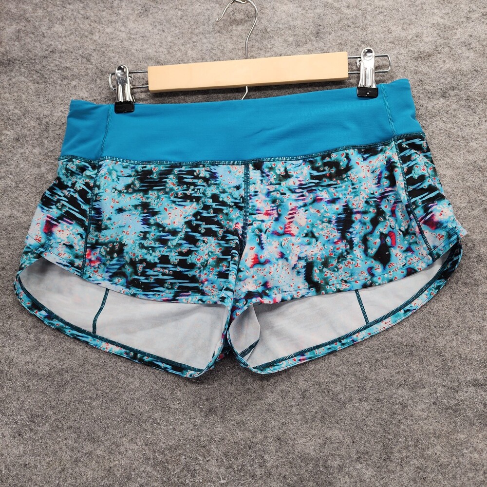 Lululemon Shorts Womens 6 Lined Running Blue Yoga